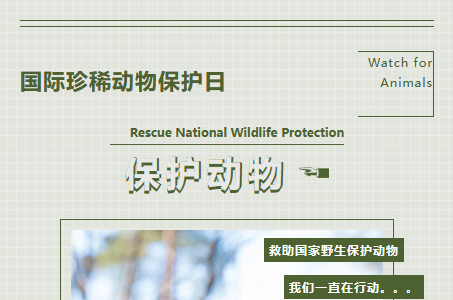 与动物和谐相处，共同构建和谐社会。